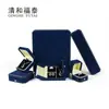 Nueva Caja de Joyería de Franela Octagonal Empaque para Anillos Colgantes Caja de Joyería Juego Pequeño de Collares Pendientes Joyería