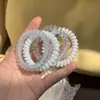 4 Piezas ~ Cordones para Teléfono de Color Corazón Girly Coreano, Ligas para el Cabello que No Dañan el Cabello, Nuevas Cuerdas para el Cabello y Diademas de Verano
