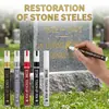 Pintura de Reparación para Inscripciones de Lápidas Más Vendida Transfronteriza Impermeable que No se Desvanece Marcador de Lapida Gran Capacidad Pluma Marcadora de 3 mm