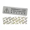 Etiqueta desechable anti-manipulación anti-falsificación sello láser sub-plata sello frágil rompible sticker personalizado