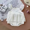 Vestido de Verano para Niñas Pelele de Bebé Vestido de Tul para Bebé Vestido de Princesa con Mangas Voladas para Niños Pequeños Body Clase A