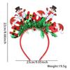 Navidad Dibujos Animados Muñeco de Nieve Reno Diadema de Rayas de Colores Decoración para Fiestas Infantiles Copo de Nieve Diadema de Gorro de Navidad
