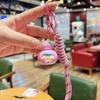 Nova chaveiro criativa de resina travessa Fu Lu Meng grão corda de mão pulseira de celular pingente de cabaça pequena bênção menina