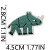 Adesivos de Tecido Bordados Floresta Fantástica Adesivos de Patch de Animal Cartoon Adesivos de Patch de Tigre Crocodilo Patch Bordado em Computador Ganso Selvagem