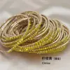 Cadena de garra de 2 mm fila única S6 strass pulsera muy fina pulsera elástica pulsera de tenis transfronterizo pulsera chapada en oro fabricantes lote