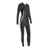 Traje de Neopreno de una Pieza para Mujer, Traje de Baño de Pierna Larga, Acolchado en el Pecho Conservador para Mujer, Pecho Pequeño, Protección Solar, Manga Larga, Traje de Surf para Vacaciones en la Costa, Traje de Baño