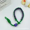 Lanyard Tejido Popular Europeo Transfronterizo Ajustable para Teléfono Estilo Ins Simple Pulsera Corta Gruesa Antiperdida