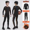 Medias para niños ropa de secado rápido ropa base para entrenamiento manga larga niños y niñas traje deportivo para fútbol baloncesto fitness para adultos