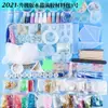 Bolsa de Materiales Hechos a Mano con Gota de Cristal DIY Traje para Principiantes Colgante Yupei Hoja Termorretráctil Mesa Material para Gota de Pegamento