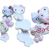 Gafas Brillantes Accesorios de Resina Gatito Kt Dibujos Animados DIY Joyería Infantil Pasador Caja de Almacenamiento Parche Adhesivo para Refrigerador