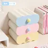 Caixa de armazenamento de mesa com gavetas de fabricante direto, organizador de mesa multifuncional para dormitório, caixa organizadora à prova de poeira para joias de quarto