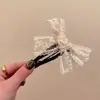 Clip de pelo de resorte nuevo con lazo de encaje negro de alta calidad, pinza lateral para flequillo, dulce y lindo, accesorios para el cabello