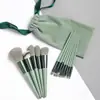 Kit de 13 Piezas de Brochas Suaves para Maquillaje, Portátil, para Sombra de Ojos, Polvo, Rubor, Corrector