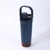 Copo de Café Transfronteiriço Aço Inoxidável 304 Isolado a Vácuo Portátil Copo Misturador com Alça para Esportes e Fitness Grande Capacidade Resfriador de Gelo