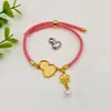Accesorios Yingyi Pulsera Base de Brocado Song para DIY con Cubierta, Pulsera de Cordón Trenzado Cordón de Milán, Estilo Chino Nuevo Estilo Nacional Materiales