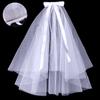 Velo de Novia, Moño Corto de Doble Capa con Perlas, Tocado con Luz Intermitente, Fiesta de Bodas, Personalización Pequeña por Lote para Niños