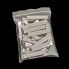 Clipe Metálico Quadrado com Dentes, Clipe de Pressão Espessado, Porta-Grampo Simples, Clipe Bico de Pato, Acessórios para Fazer Grampos de Joias DIY