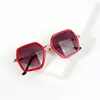 Óculos de sol infantis da moda seis lados em formato de diamante óculos de sol personalizados da moda da moda usar óculos poligonais novos para crianças