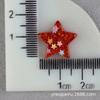 Accesorios de resina con lentejuelas de estrella de cinco puntas, accesorios para el cabello con forma de estrella, material de clip BB, crema de pegamento, accesorios para fundas de teléfono móvil, parche para zapatos con agujeros
