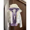Chamarra con capucha ajustada para mujer para usar como capa debajo de un abrigo, adecuada para principios de otoño e invierno 2026, con hombro normal, con capucha, ceñida a la cintura, top corto, ropa de yoga