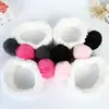 Diadema de alta gama personalizada de bola de panda, bola linda, franela para lavado de cara, maquillaje, deportes, diadema, pañuelo para la cabeza, venta al por mayor