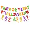 Bandera de Decoración de Halloween Transfronteriza Fondo del Festival de Fantasmas Decoración Banner de Calavera para Colgar Decoración de Fiesta de Halloween Bandera