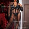 Shein Ropa de Baño Larga Transparente Europea y Americana Bata de Noche Tentación Apasionada Sexy Bata de Mañana Temu Bata de Noche Transparente
