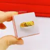 Suministro en Vivo Patrón Gran Muralla Cara Estrecha Carácter de Cabello Anillo de la Fortuna Moda Nuevo Chapado en Oro Abierto Anillo de Oro para Hombre Venta al por Mayor