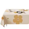 Mantel Estilo Ins Impermeable y a Prueba de Aceite Mantel Sin Lavado Sensación de Lujo Ligero Gama Alta Nuevo 2026 Mantel Rectangular de PVC para Mesa de Café