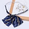 Corbata Elástica a Rayas Sin Nudo Uniforme Escolar Camisa Corbata para Niñas y Niños Pajarita Infantil Corbata Decorativa Estilo Japonés Floral