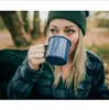 Taza de Camping Transfronteriza Taza de Esmalte para Acampar Taza de Café Leche de Gran Capacidad Cilindro de Esmalte Taza de Esmalte Taza para Beber