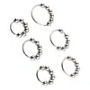 Anillo metálico para pene de seis cuentas, anillo de control de eyaculación, anillo para prepucio del pene, anillo con púas, anillo de cuentas para masturbación, juguete sexual, producto masculino