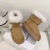 Botas de Nieve de Cuero con Suela Gruesa Antideslizantes Forradas de Piel para Mujer con Felpa Extra Cálida de Invierno Nuevos Zapatos de Algodón Botines