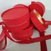 Empaque de té regalo caja de lata redonda de papel empaque caja redonda de barril para cosméticos color cilindro de aceite esencial cartón