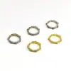 Anillo de Metal con Microincrustaciones de Cobre para el Dedo Índice, Anillo de Moda Exagerado con Color de Aceite Goteando, Personalidad, Comercio Exterior Europeo y Americano