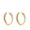 Brinco de Argola Serpente Bambu Banhado a Cobre 18K Europeu e Americano Comércio Exterior Fivela de Orelha Brinco de Orelha Moda Personalidade Tendência Brincos Femininos Feminino Nicho Design Sense