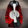 Cardigan con capucha y cremallera suelta para hombre, chaqueta de algodón, 3D digital, sin riesgos, nuevo, independiente de Temu, para hacer tú mismo con imágenes
