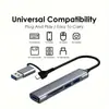 Para notebook computador expansor dock tipo-c expansor HUB hub usb3.0 estação de acoplamento cinco em um