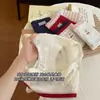 Calcinha Triângulo Vintage Cereja para Mulheres 10A Gancho Estendido Acabamento em Renda Macia Cintura Média Algodão Puro Amigo da Pele Lingerie Feminina
