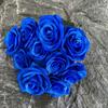 Arreglos Florales Pequeños en Maceta Estilo Europeo, Flores Artificiales, Plantas Verdes, Flores de Seda, Ramos de Rosas Simuladas, Rosas Grandes de 10 Pétalos al por Mayor