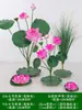 Flor de Loto Simulación Flor Artificial Hoja de Loto Vaina de Loto Paisaje Escenario Estanque Estanque de Peces Decoración Accesorio de Mesa Salón Budista Ofrenda a Buda