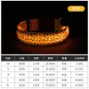 Collar Luminoso para Mascotas Estilo Estampado de Leopardo Collar Luminoso para Perro Collar Luminoso LED Collar de Advertencia Nocturna Collar para Mascotas