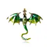 Broche Série Dragão Gota de Óleo Vintage Acessórios para Casaco de Terno de Temperamento Masculino Pinos Decorativos Joias Transfronteiriças Atacado