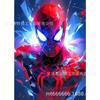 Nueva pintura de diamante completa con combinación de Spider-Man de Marvel transfronteriza, pegatina de diamante redonda DIY, pintura de mampostería simple