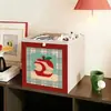 Armário compartimentado estilo vintage francês, armário de armazenamento, cesto de armazenamento Kallax, caixa de armazenamento de tecido, estrutura de gaveta para armazenamento, caixa de armazenamento