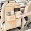Mesa dobrável para carro Blue Rain, design de desenho animado, mesa para encosto de banco de carro, bolsa suspensa de armazenamento, lixeira para carro, bolsa de armazenamento