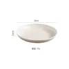 Prato de jantar estilo nórdico popular transfronteiriço de trigo de 20 cm, prato redondo para bolinho de massa, prato doméstico, caixa de presente, pode imprimir logotipo