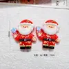 2026 Nuevo Papá Noel Muñeco de Nieve Cascabeles Accesorios de Resina Set Navideño diy Accesorios de Pegamento de Crema Funda de Teléfono