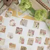 50 Piezas de Pegatinas Retro de Rosa con Citas Inspiradoras, Patrones Artísticos Transfronterizos, Graffiti Impermeable, Maleta, Cuaderno, Agenda