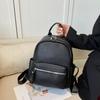 Mochila de cuero en forma de U para mujer, bolso de viaje de gran capacidad, combinable, nueva y sencilla, primavera y verano de 2025